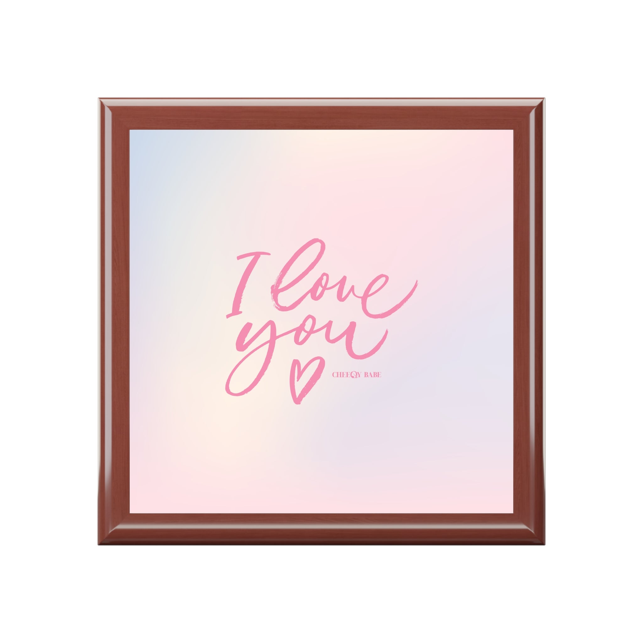 Sentimental Jewelry Box with 'I Love You' Design - Perfect Gift for Loved Ones