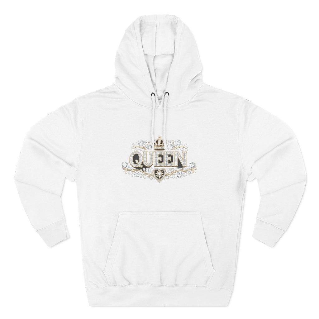 Queen Crown Hoodie — Feminine Sparkle Pullover