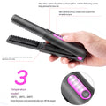 Portable 2-in-1 Cordless Hair Straightener & Flat Iron