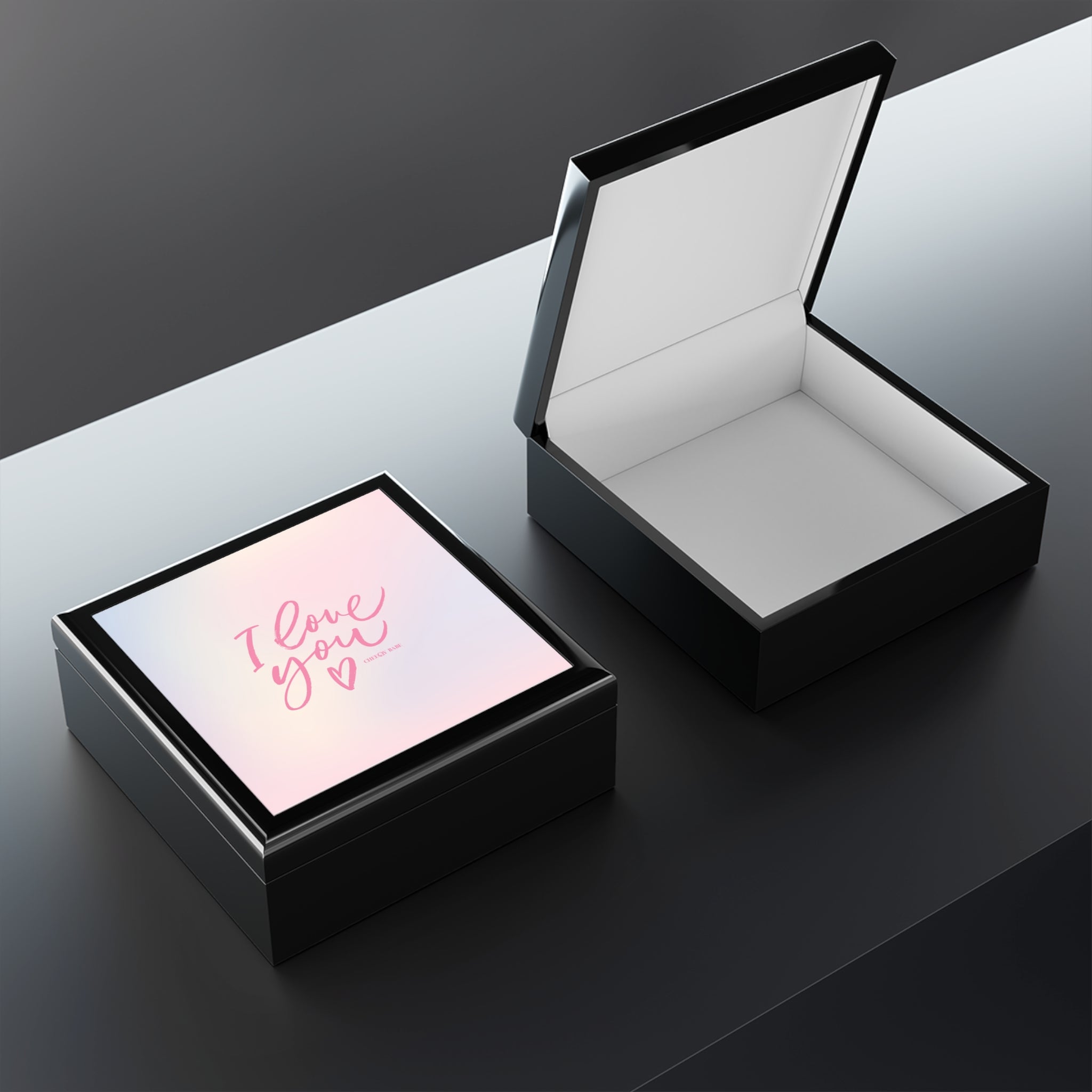 Sentimental Jewelry Box with 'I Love You' Design - Perfect Gift for Loved Ones