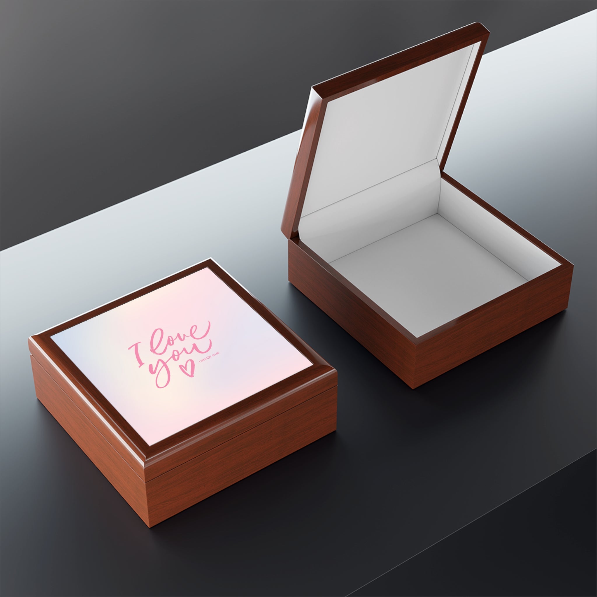 Sentimental Jewelry Box with 'I Love You' Design - Perfect Gift for Loved Ones