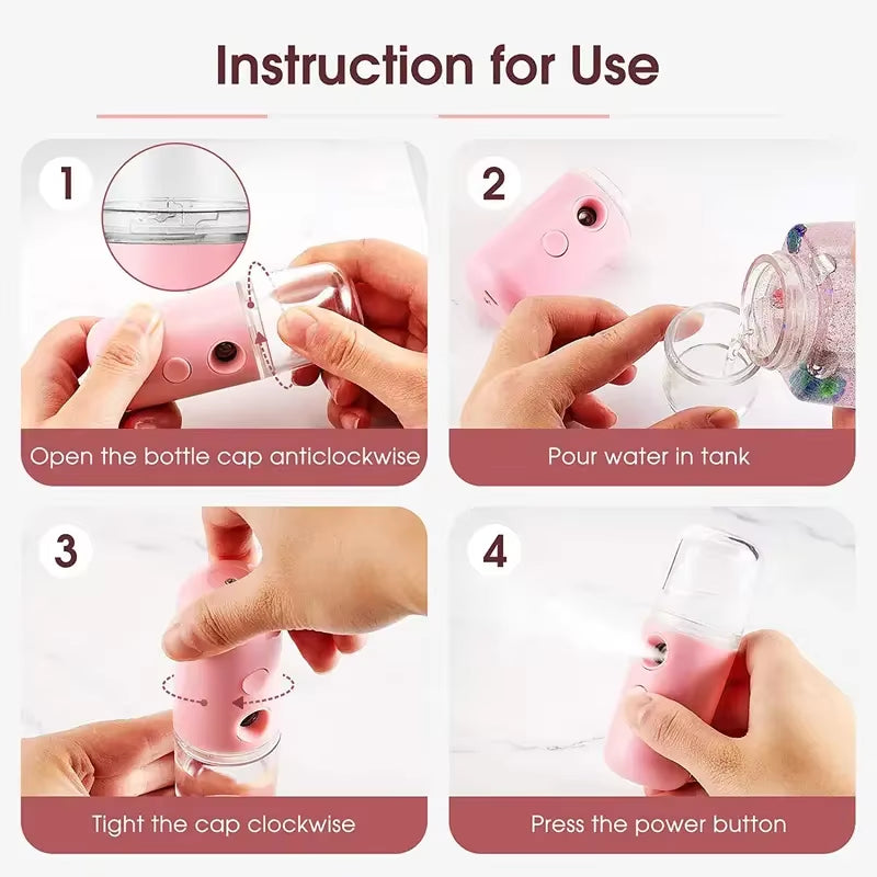 30ML Mini Facial Steamer USB Nano Sprayer Humidifier