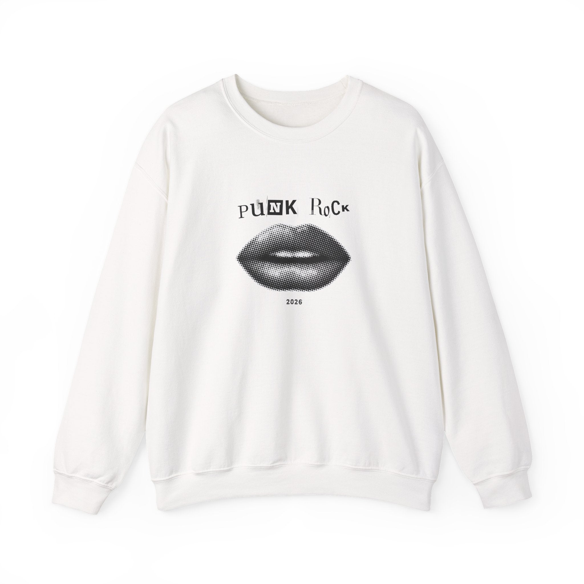 Punk Rock Lip Graphic Sweatshirt