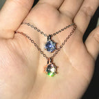 Simple Classic Six Prong Solitaire Pendant Necklaces Women Silver Color/Rose Gold Color Shiny CZ Anniversary Gift Jewelry