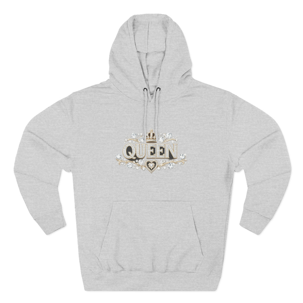Queen Crown Hoodie — Feminine Sparkle Pullover