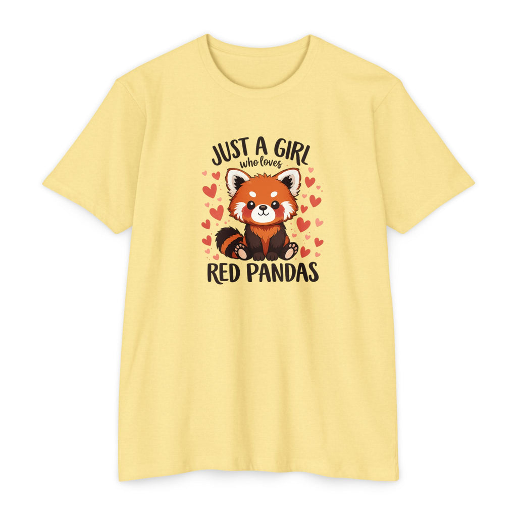 Just a Girl Who Loves Red Pandas T-Shirt — Cute Red Panda Tee for Women