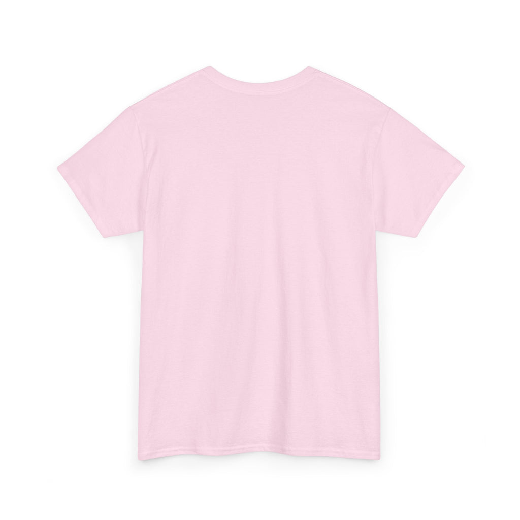 Women’s White Tee — "Better Late Than Ugly" Stiletto Graphic