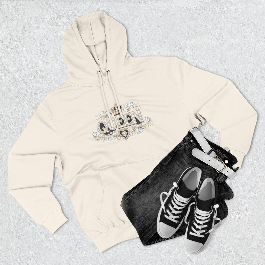 Queen Crown Hoodie — Feminine Sparkle Pullover