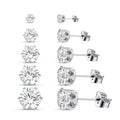 Shiny Stud Earrings Set for Women
