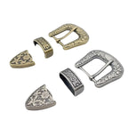 1Set Vintage Carved Pattern Metal Pin Buckle Women Belt Buckle Retro Jeans Dress Waistband Adjustment Buckle DIY Accessories