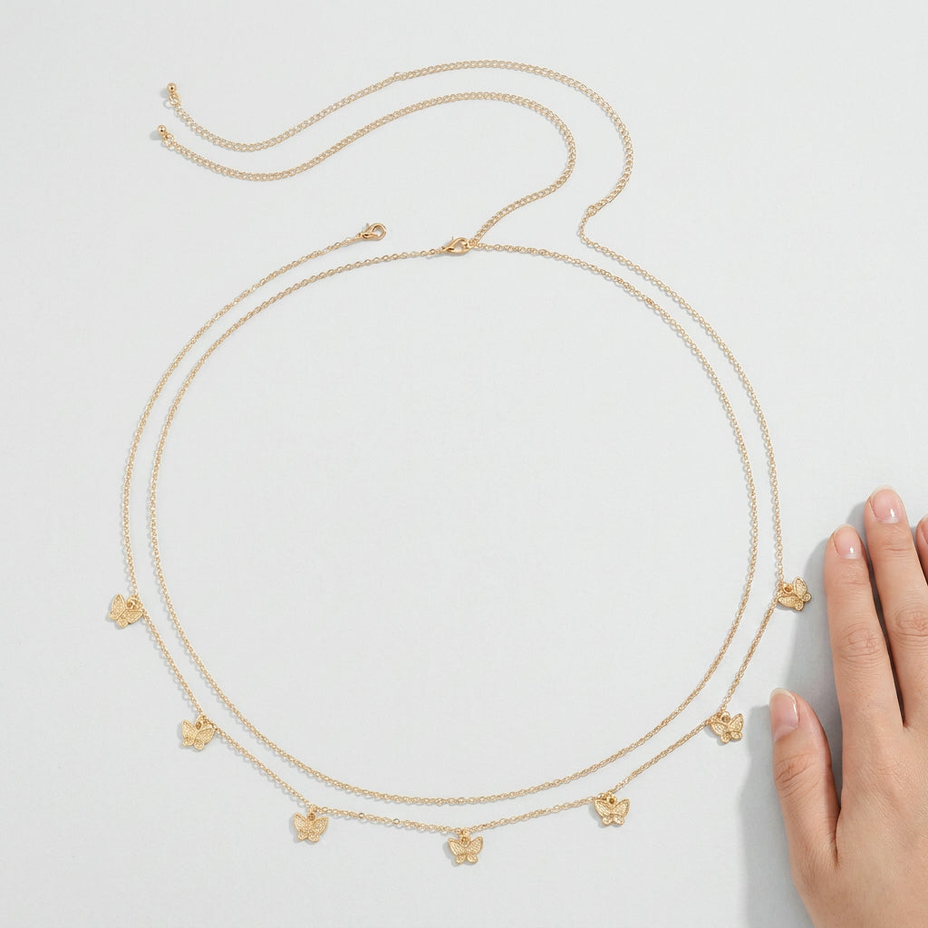 Butterfly Waist Chain for Elegant Style – Lightweight Alloy