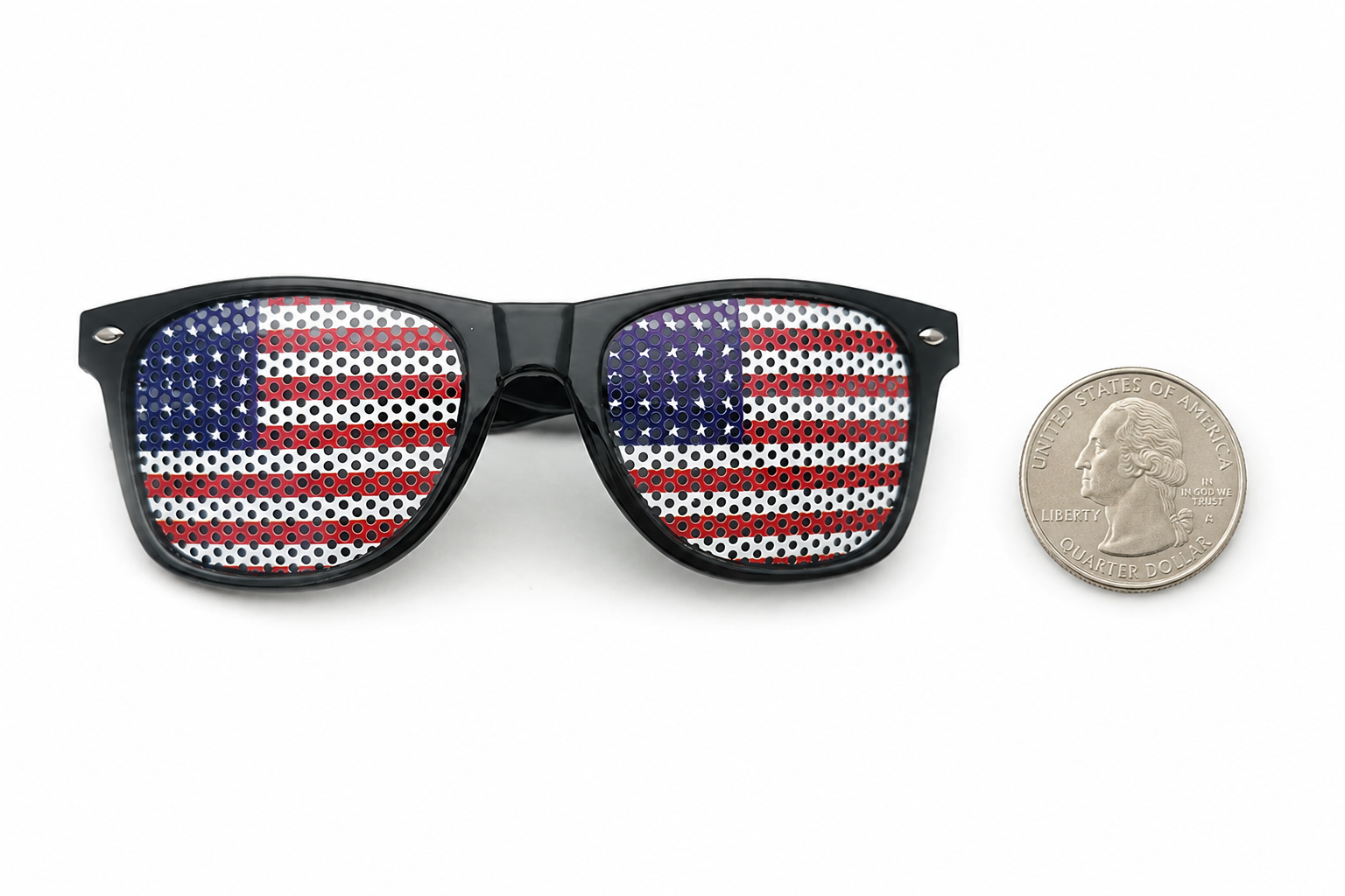 Flag Accent Sunglasses – Statement Style Square Frame Shades