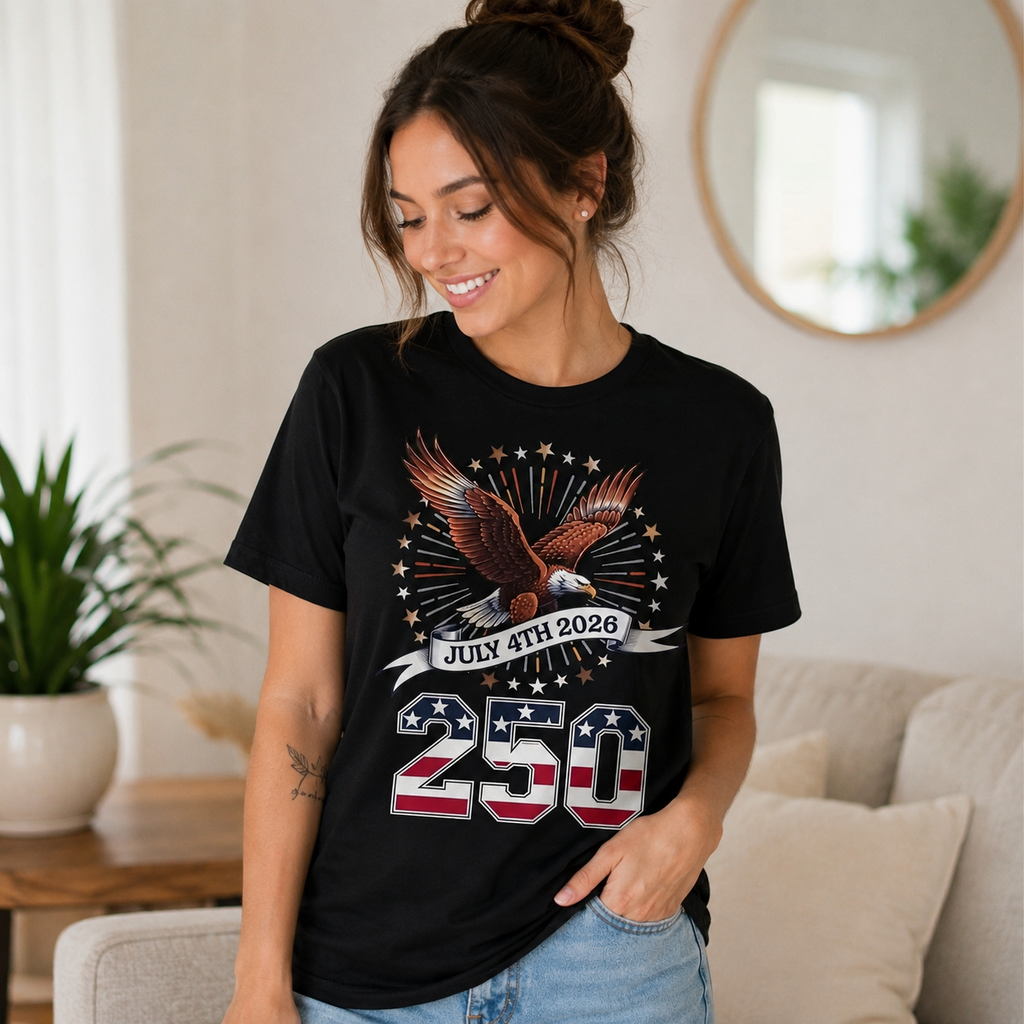 250th Anniversary USA T-Shirt – Patriotic Heritage Graphic Tee
