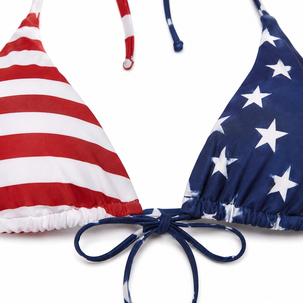 American Flag Bikini Set – Flattering Fit & Halter Tie Design