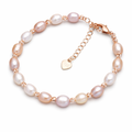 Freshwater Pearl Bracelet – Adjustable Rice Bead Elegance