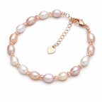 Freshwater Pearl Bracelet – Adjustable Rice Bead Elegance