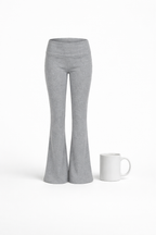 Y2K Slim Flare Pants – Casual Low-Waist Polyester Bootcut
