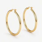 Chunky Hoop Earrings for Bold Style – 14K Gold Plated