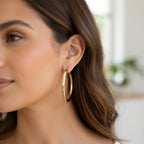 Chunky Hoop Earrings for Bold Style – 14K Gold Plated