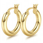Chunky Hoop Earrings for Bold Style – 14K Gold Plated