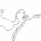 925 Sterling Silver Bracelet – Elegant Adjustable Beads