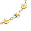 Daisy Chain Anklet – Chic Summer Glow in Enamel