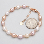 Freshwater Pearl Bracelet – Adjustable Rice Bead Elegance