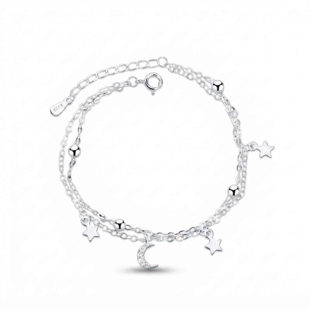 Heart Bracelet – Timeless Elegance in 925 Sterling Silver Layers