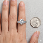 Moissanite Silver Ring – Elegant Sparkle 925 Sterling Design
