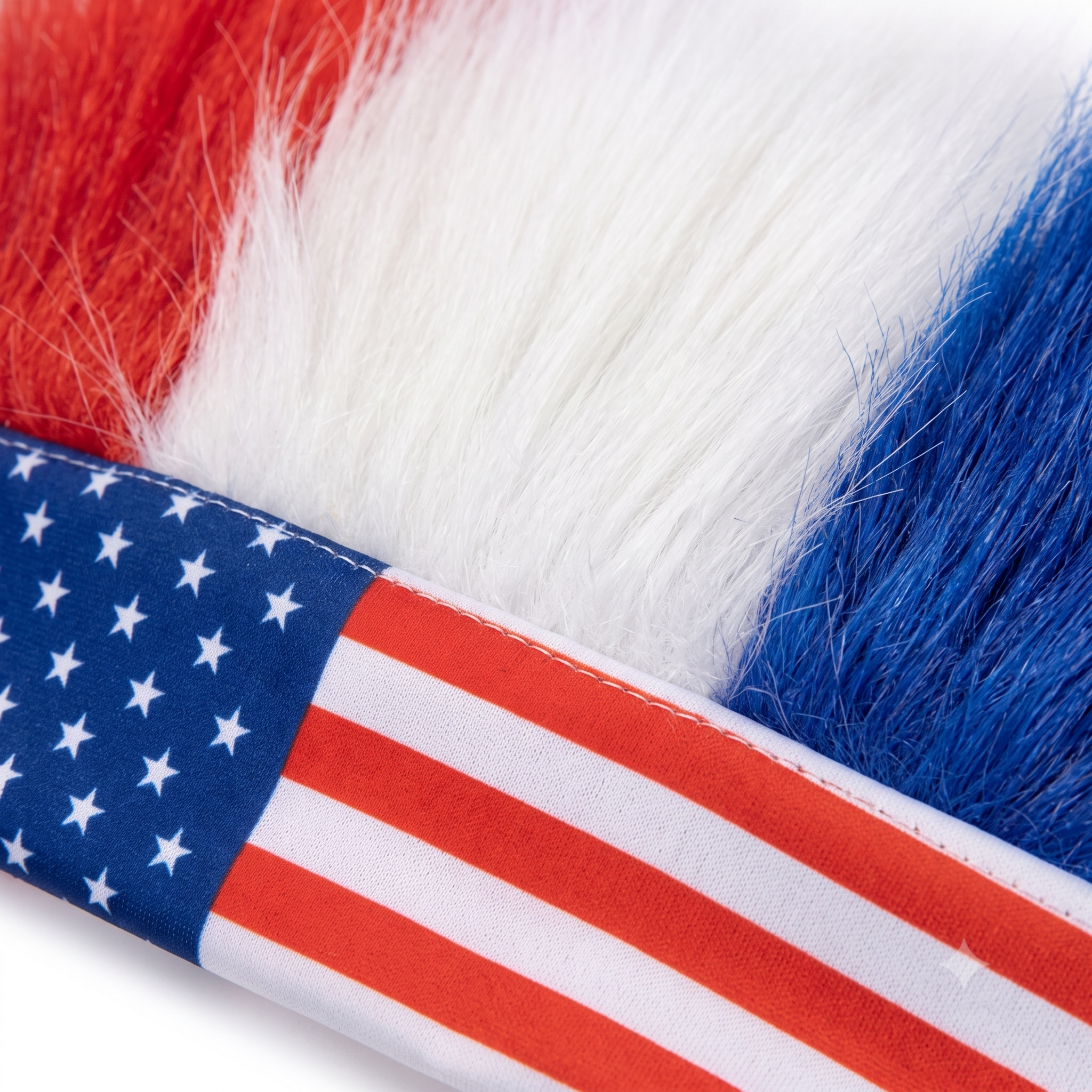 Patriotic Faux Hair Headband – Bold USA Spirit Statement Piece