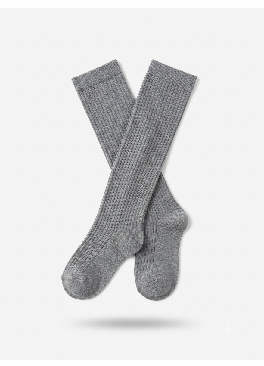 Knee High Stripe Socks – Cozy Comfort with Soft Stretch Knit