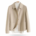 Chic Winter Coat – Cozy Warmth & Double-Sided Lapel Polyester