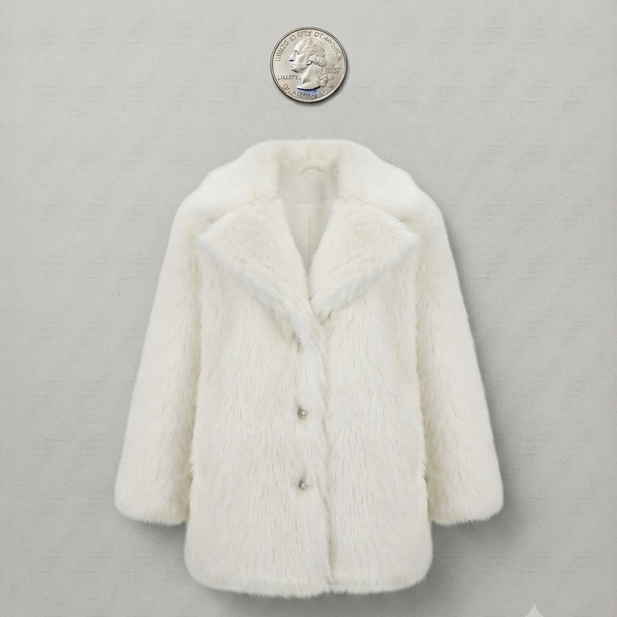 Oversized Faux Fur Coat – Cozy Warmth with Plush Faux Fox Fur