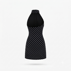 Polka Dot Halter Mini Dress – Flattering Fit with Soft Stretch Fabric