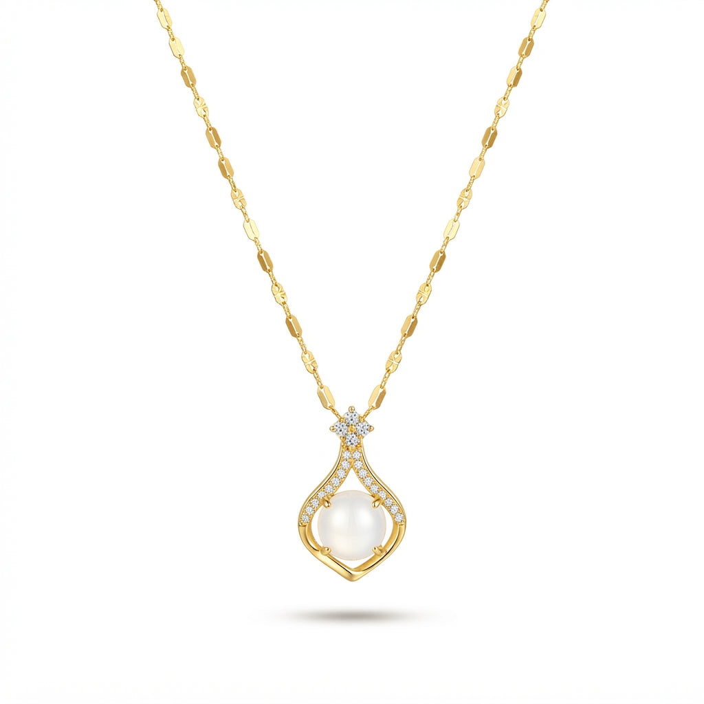 Butterfly Necklace – Vintage Charm & Stainless Steel Snake Chain