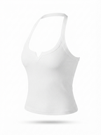 Ribbed Halter Crop Top – Flattering Fit with Soft Stretch Fabric