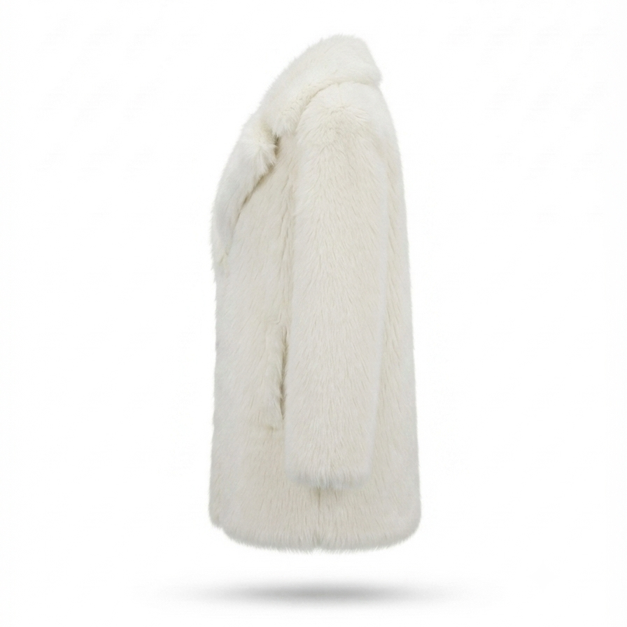 Oversized Faux Fur Coat – Cozy Warmth with Plush Faux Fox Fur