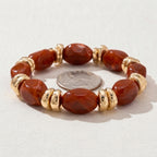 Acrylic Beaded Bracelet – Bohemian Elastic Everyday Style
