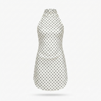 Polka Dot Halter Mini Dress – Flattering Fit with Soft Stretch Fabric
