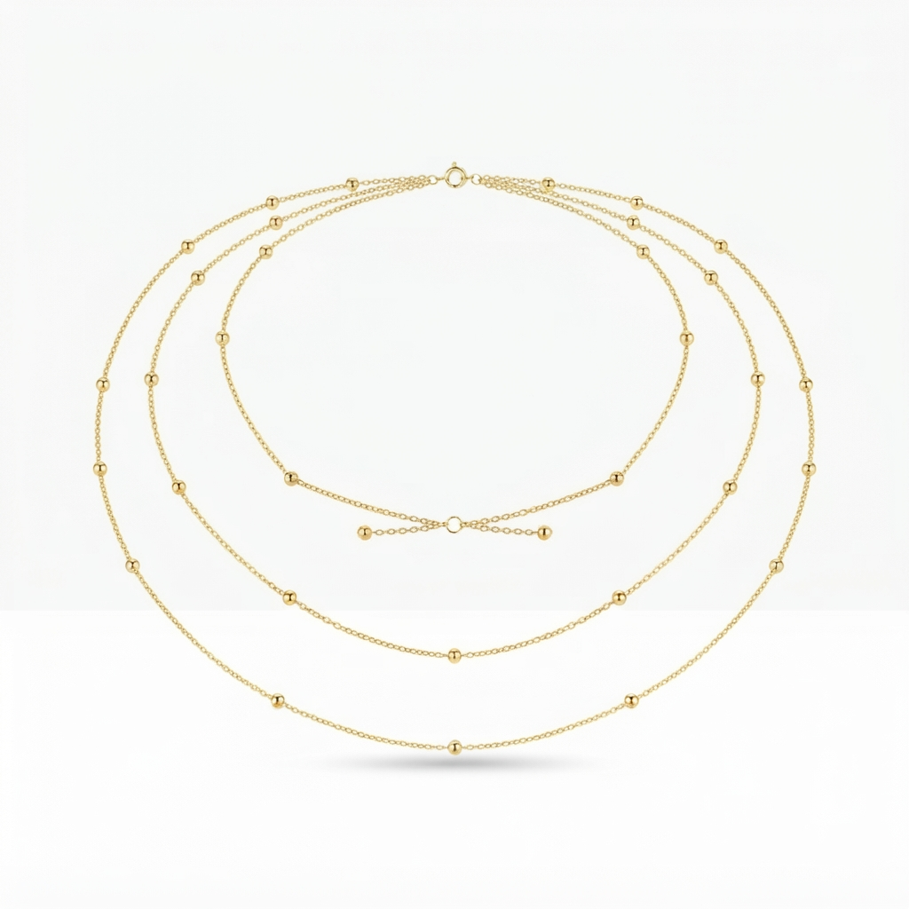 Gold Waist Chain – Effortless Glamour with Double-Layer Beads