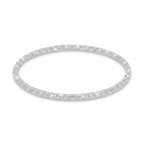 Silver Anklet – Elegant Shine with Crystal Charm Detail