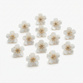 Flower Hair Rings – Elegant Braided Style with Rhinestone Accents