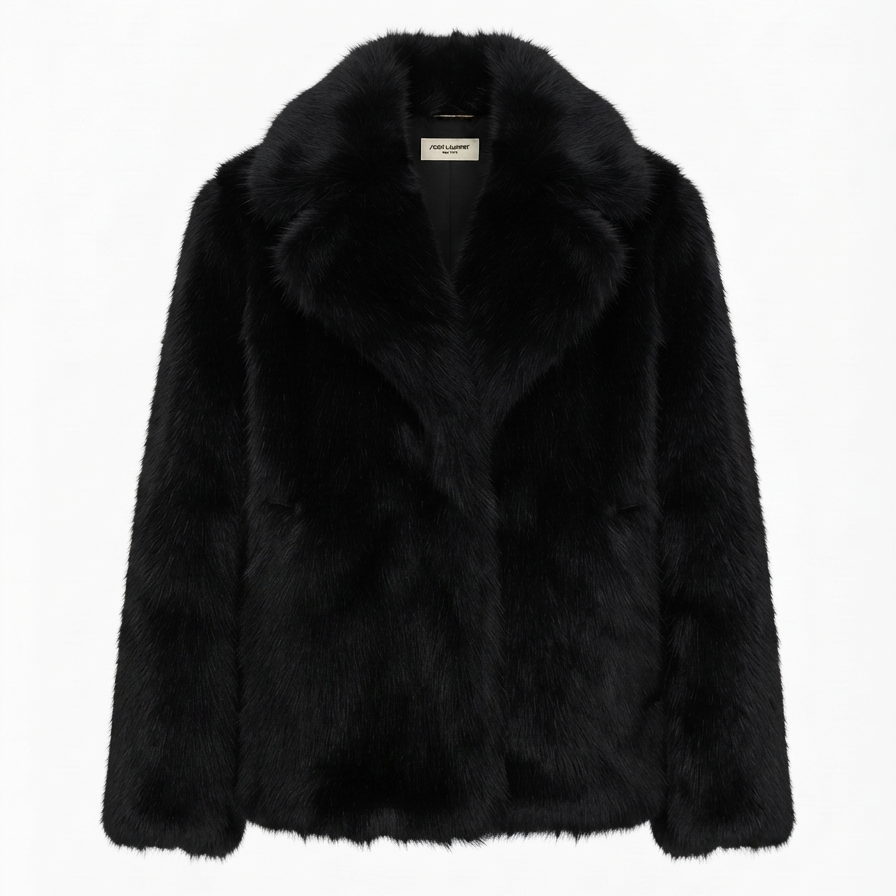 Oversized Faux Fur Coat – Cozy Warmth with Plush Faux Fox Fur