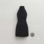 Polka Dot Halter Mini Dress – Flattering Fit with Soft Stretch Fabric