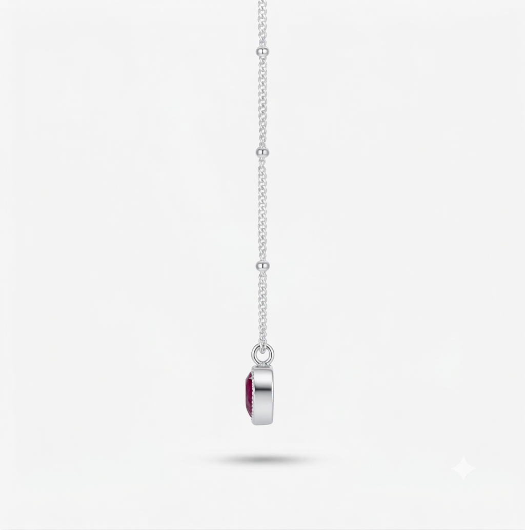 Heart Pendant Necklace – Romantic Elegance in 925 Sterling Silver