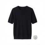 Korean Knit Pullover – Lightweight Comfort & Short Sleeve Casual Top
