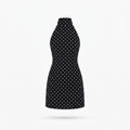 Polka Dot Halter Mini Dress – Flattering Fit with Soft Stretch Fabric