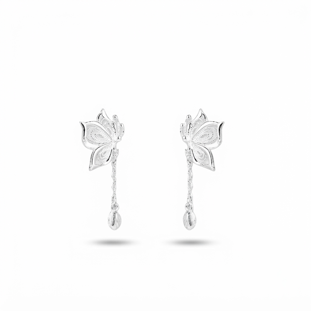 Butterfly Stud Earrings – Delicate Elegance in 925 Sterling Silver