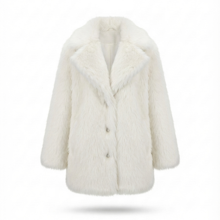 Oversized Faux Fur Coat – Cozy Warmth with Plush Faux Fox Fur