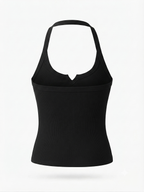 Ribbed Halter Crop Top – Flattering Fit with Soft Stretch Fabric
